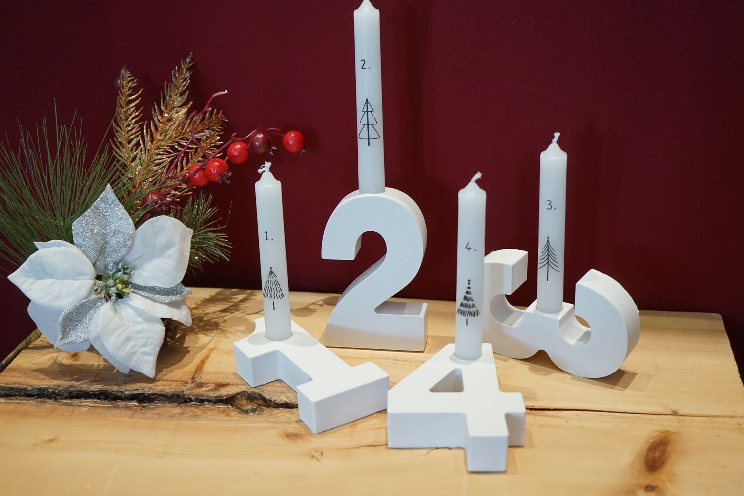 Adventskranz ,,Zahlen,,