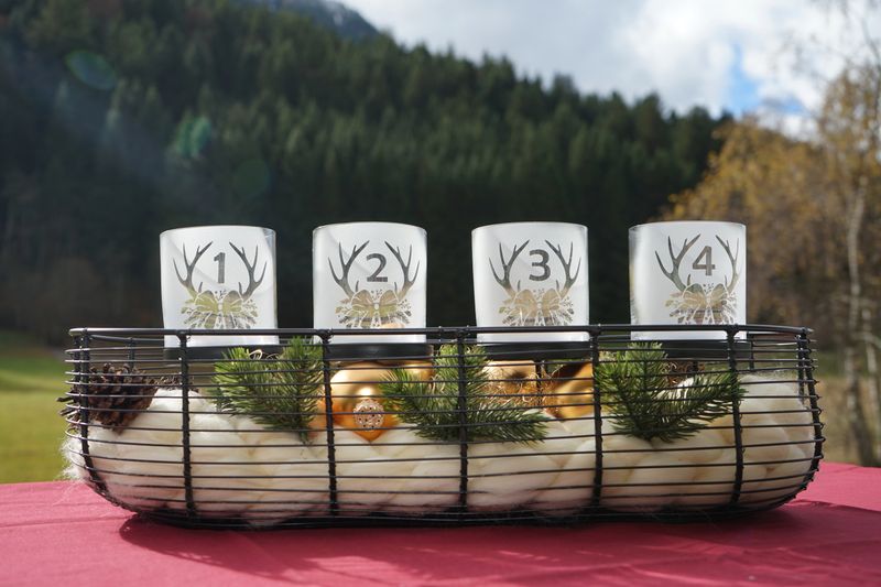Metall Adventskranz ,,Geweih,,