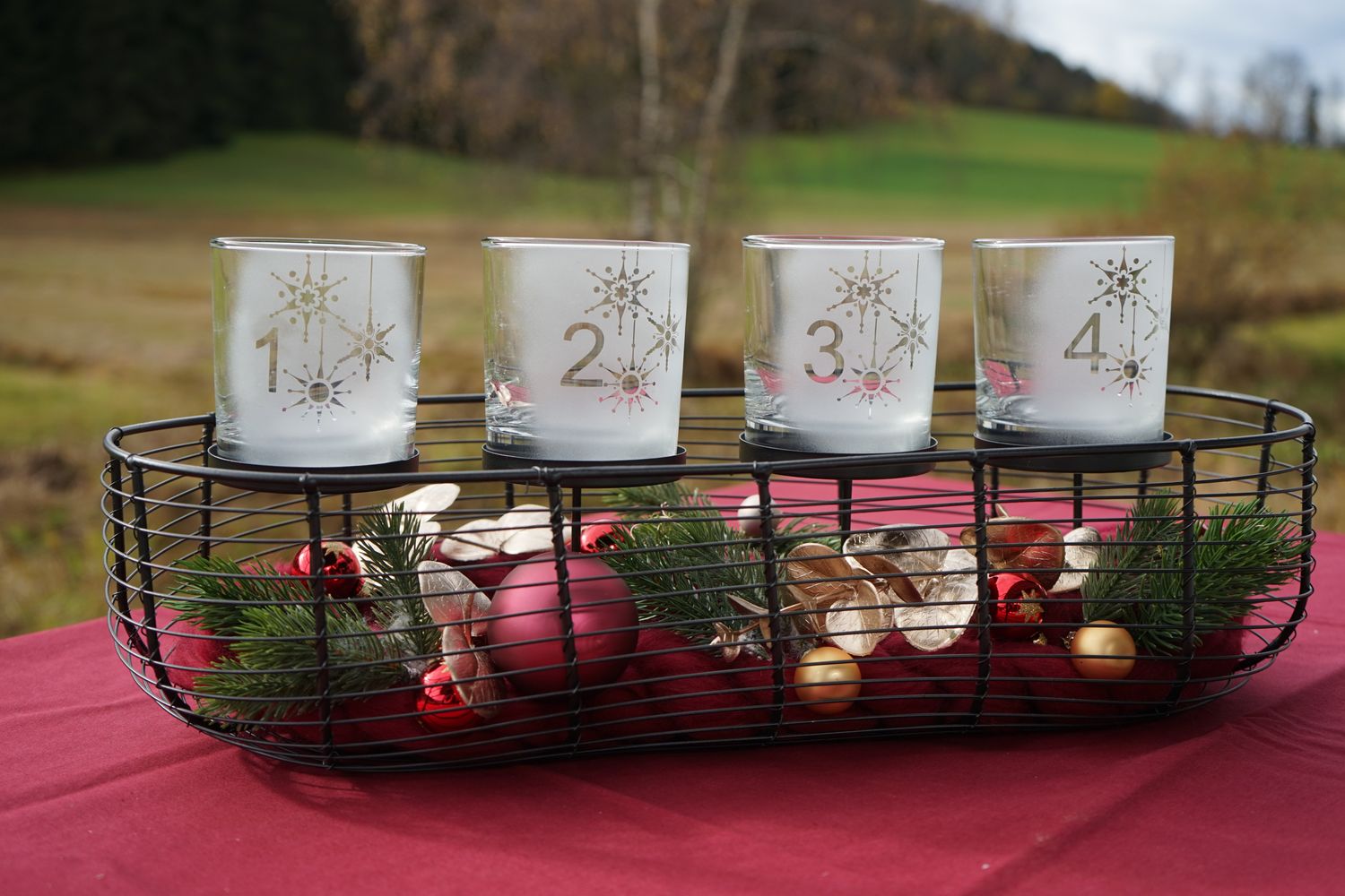 Metall Adventskranz ,,Schneeflocke,,