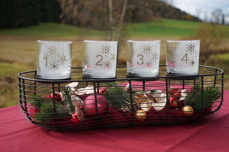 Metall Adventskranz ,,Schneeflocke,,