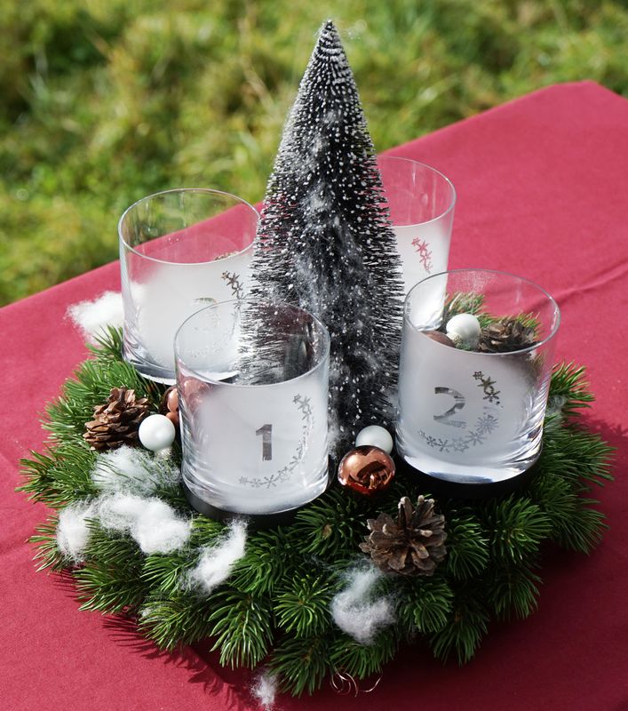 mini Adventskranz