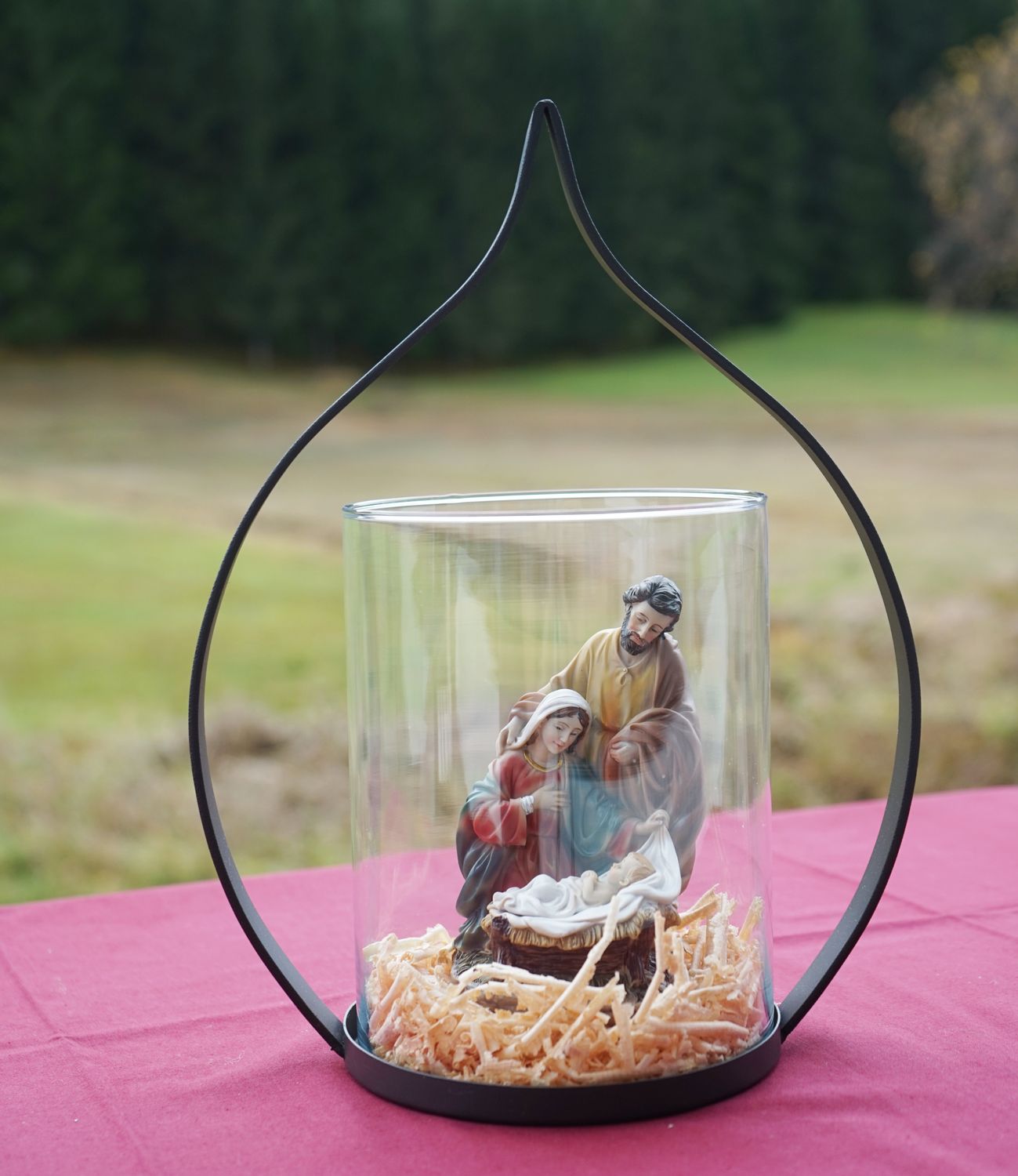 Windlicht mit Krippe