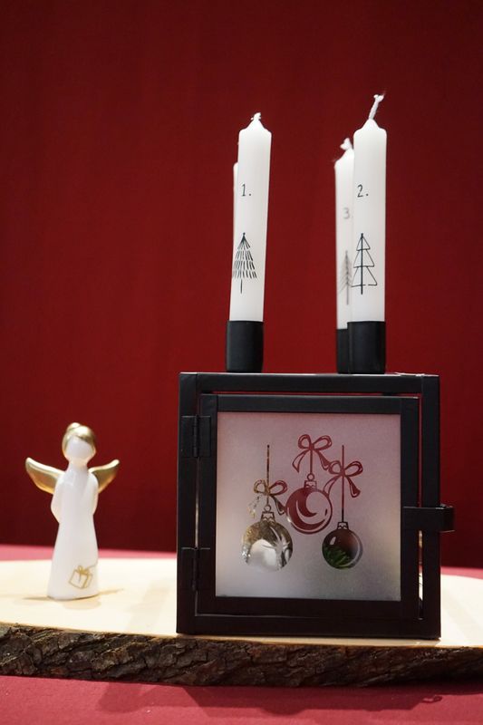 Metall Adventskranz