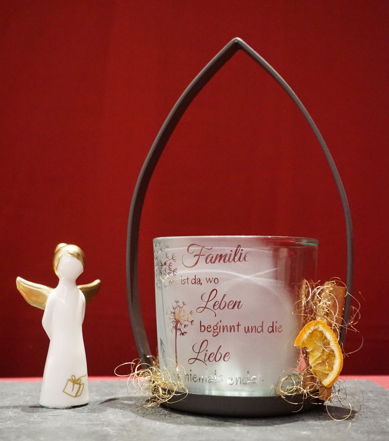 Teelichthalter groß ,,Familie,,