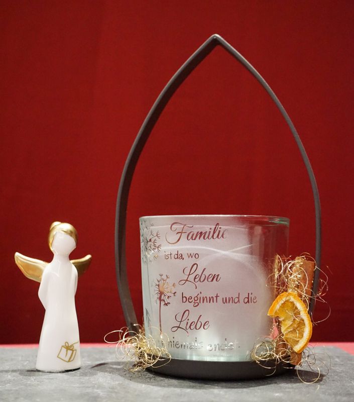 Teelichthalter groß ,,Familie,,