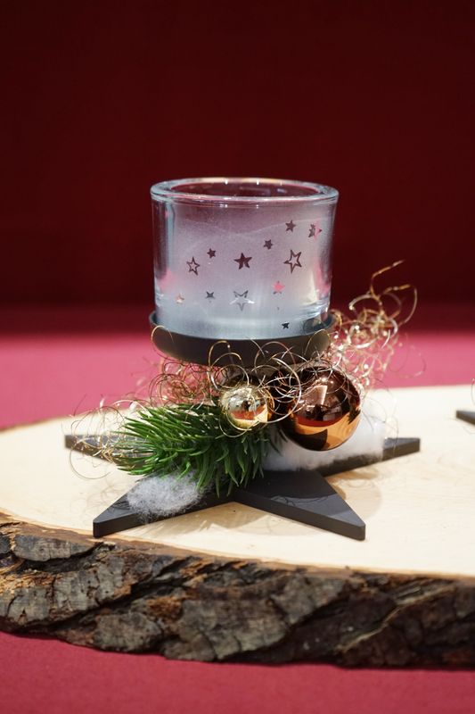 Teelichthalter Stern