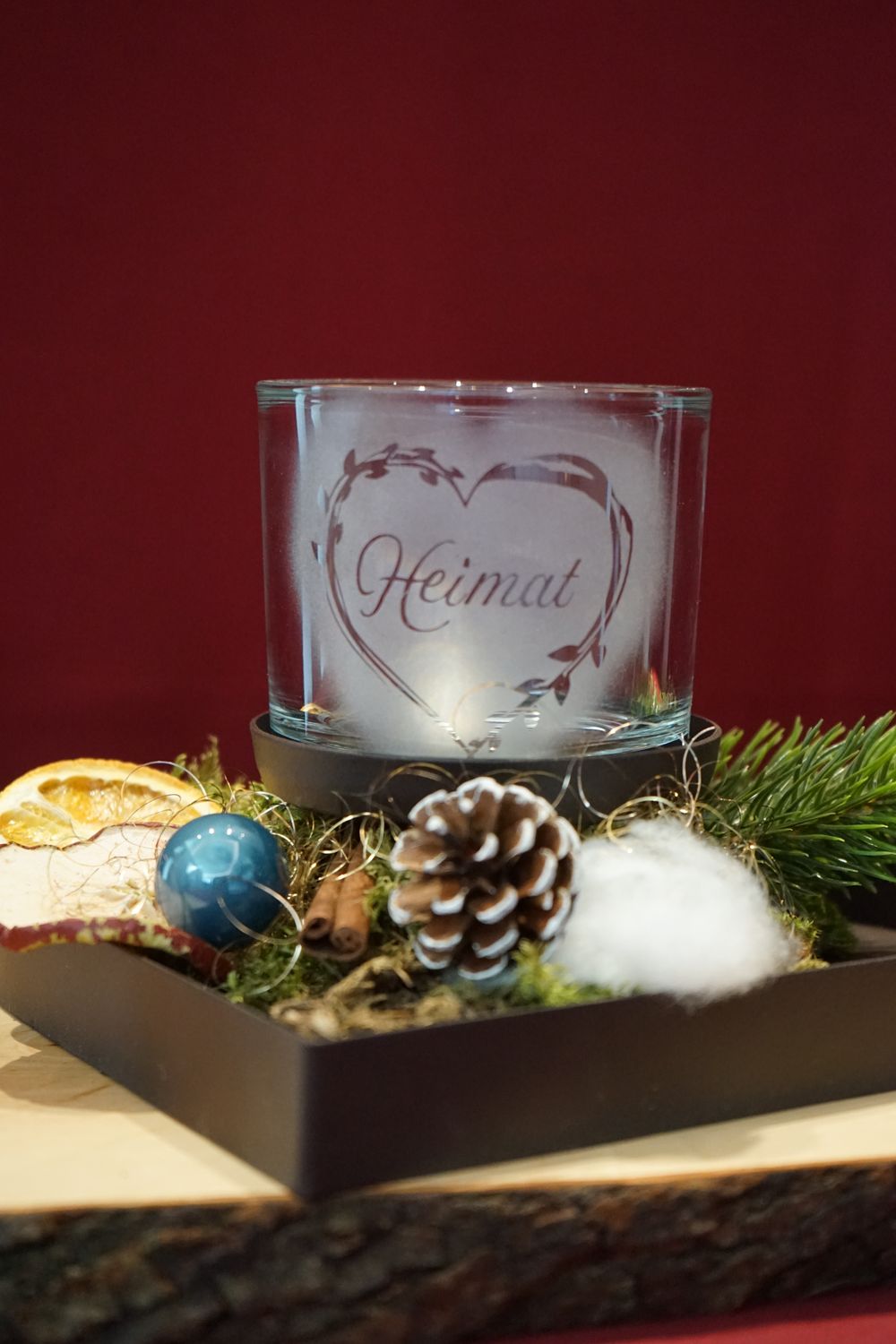 Teelichthalter Herz ,,Heimat,,