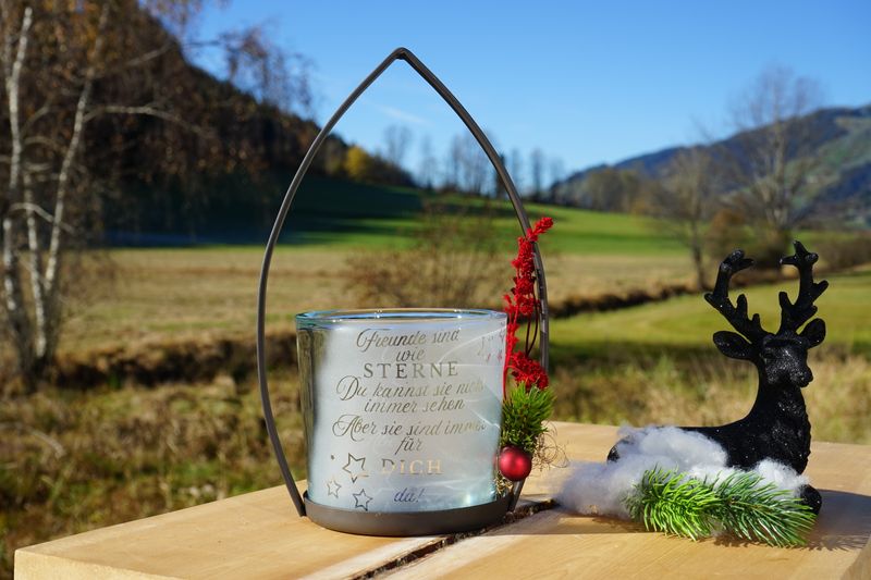 kleines Windlicht ,,Freunde,,