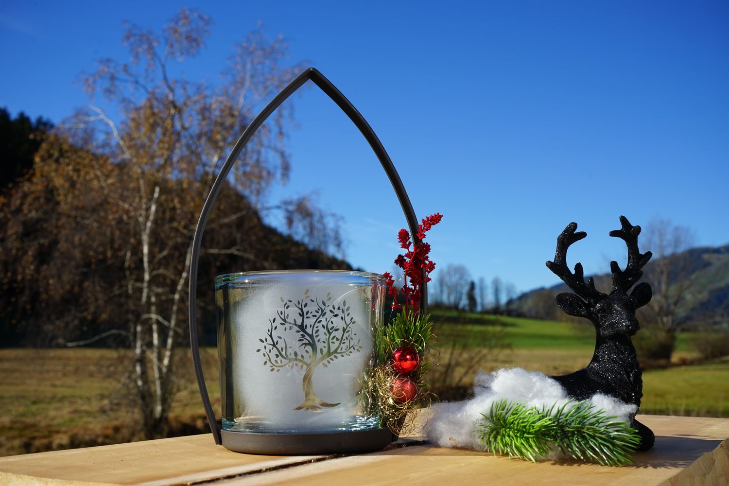 kleines Windlicht ,,Lebensbaum,,