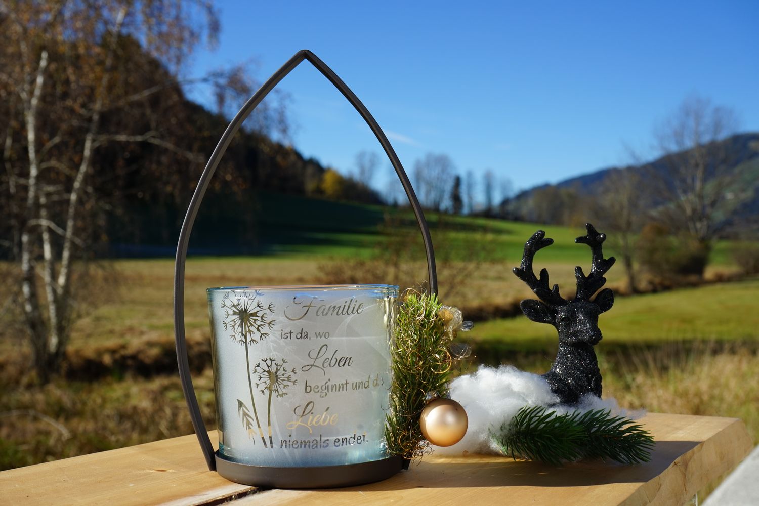 kleines Windlicht ,,Familie,,