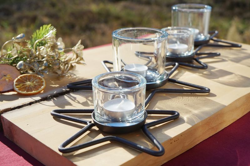 Teelichthalter groß ,,Sterne,,