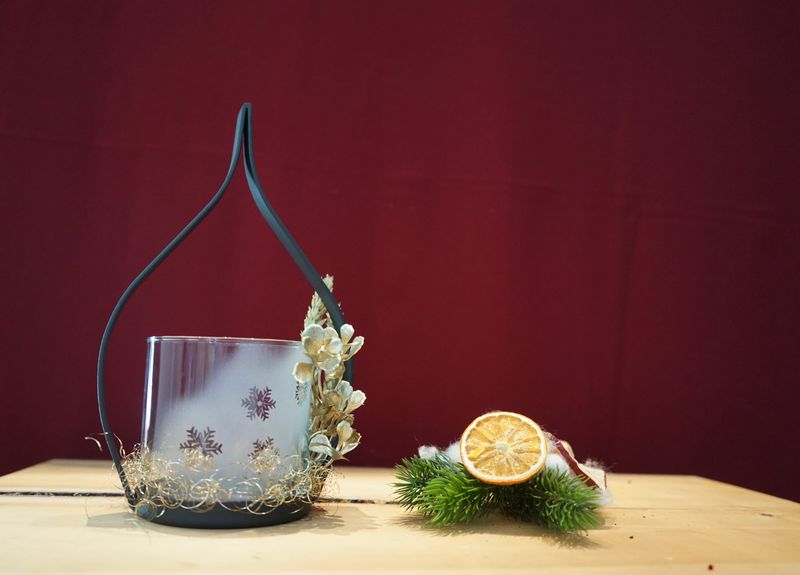 Teelichthalter klein ,,Schneeflocke,,