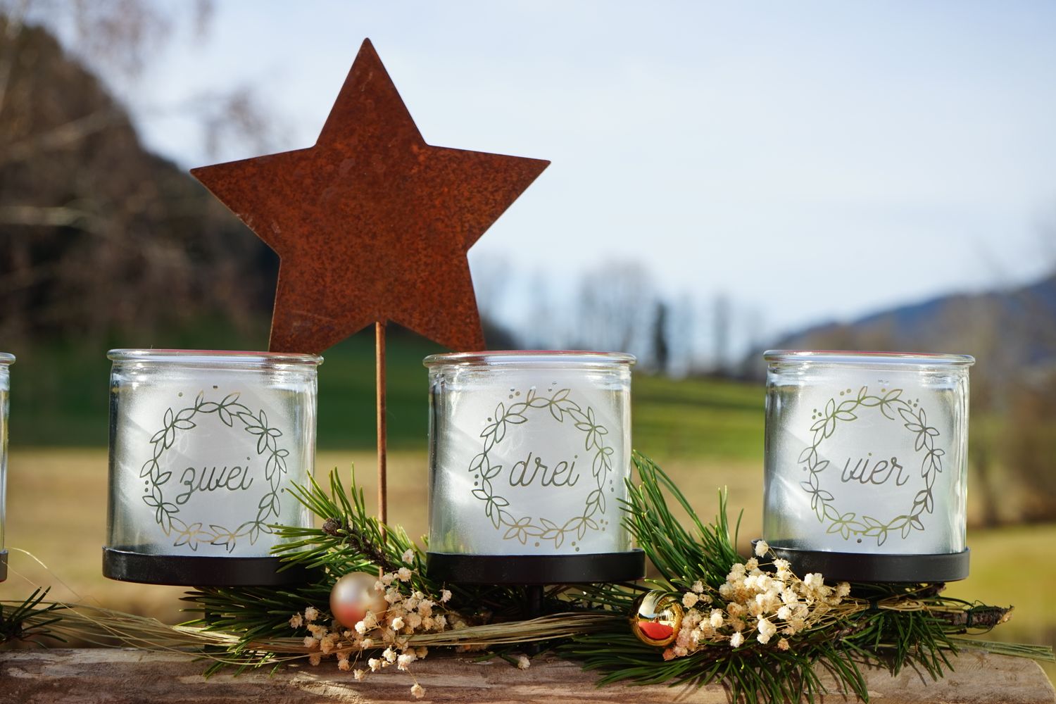 Adventskranz ,,Stern,,