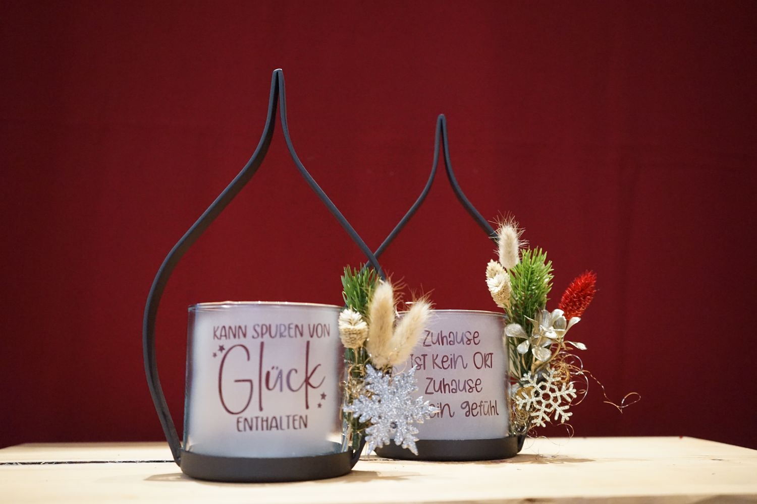 Teelichthalter klein ,,Glück,,