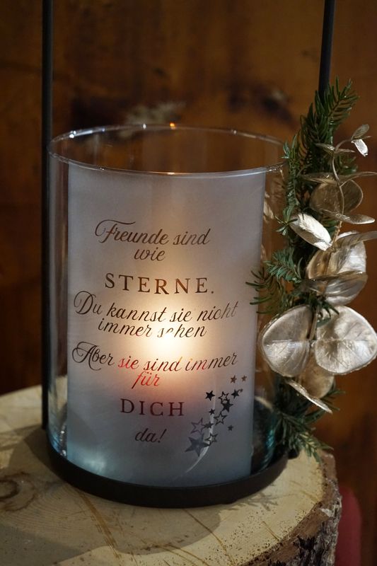 Windlicht Freunde
