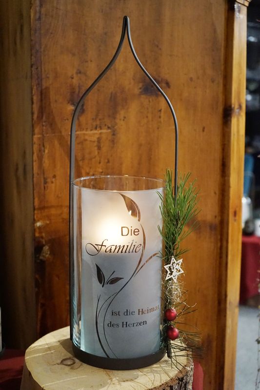 Windlicht ,,die Familie,,