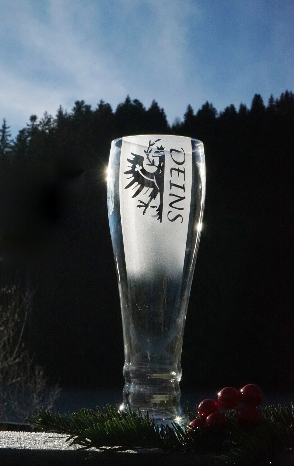 Weizenbierglas ,, Deins,,