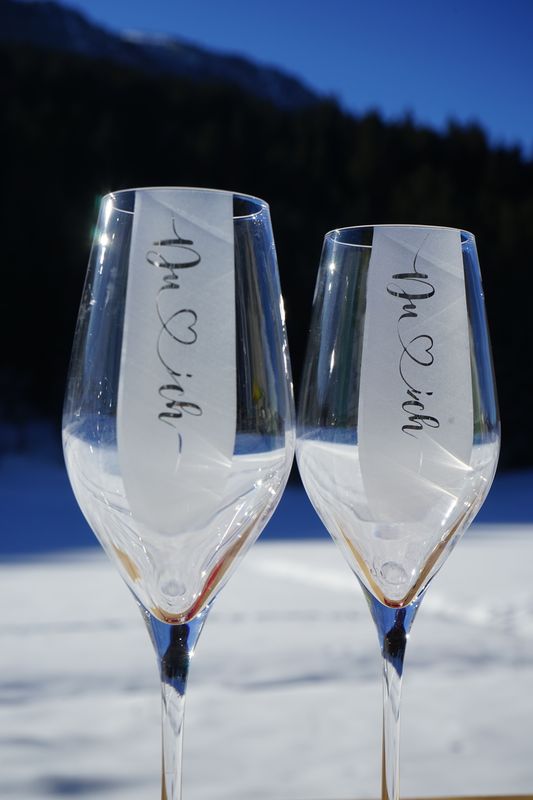 Sektglas-Set ,,DU &amp; Ich,,