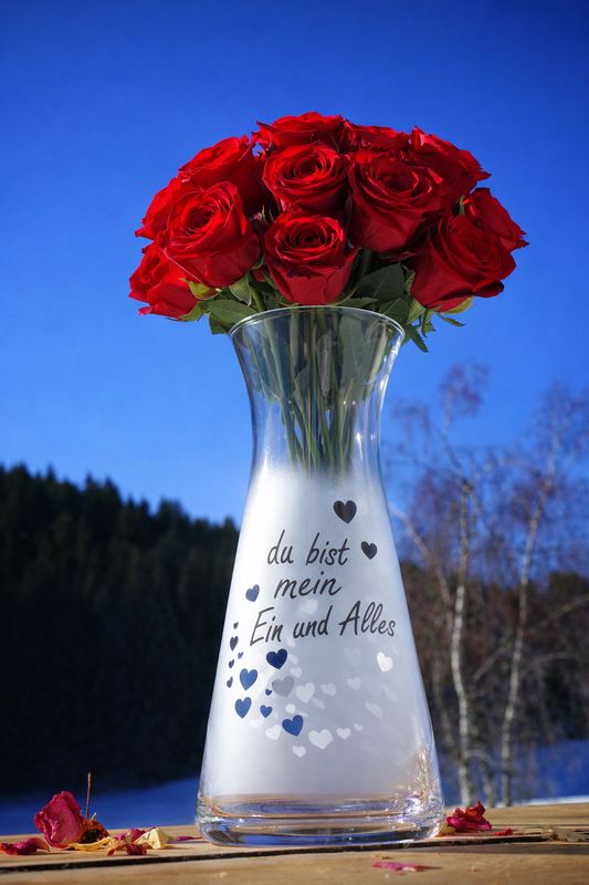 Vase ,,du bist mein Ein und Alles,,