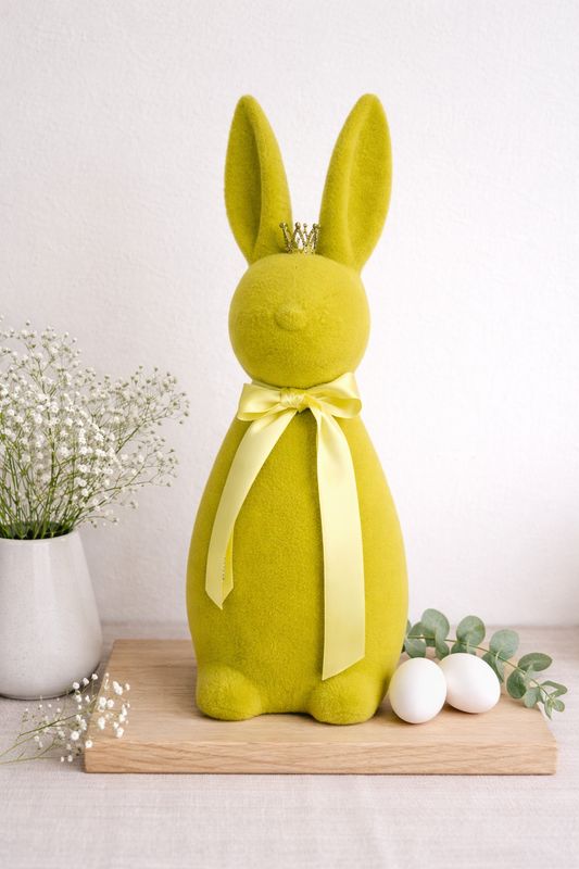 Deko-Hase mit Schleife