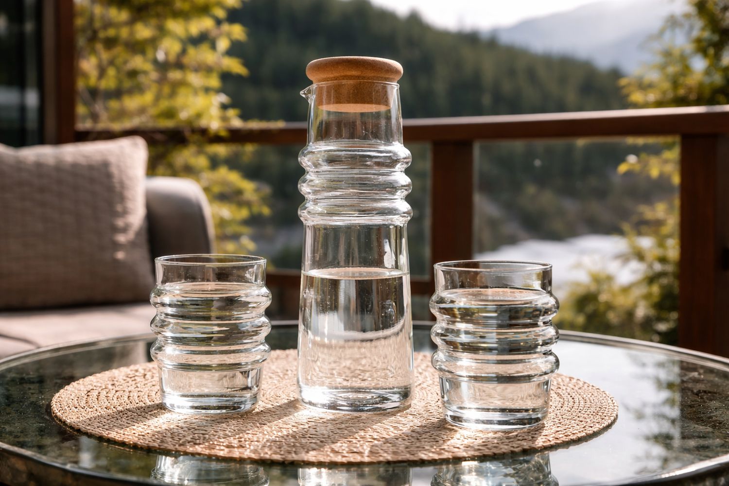 Wasser-Set mit Karaffe und Gläser