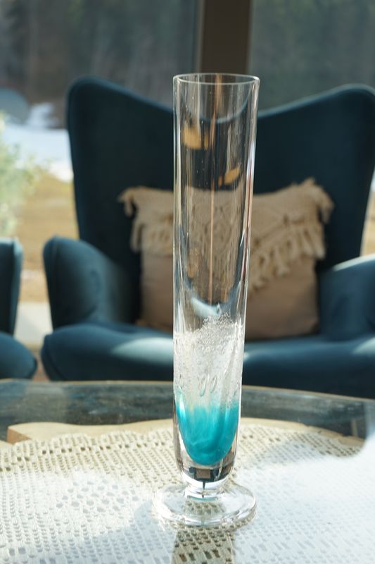 Blumenvase ,,blau,,