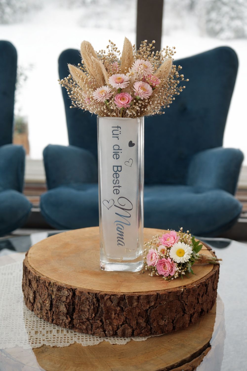 Vase ,,für die beste Mama,,
