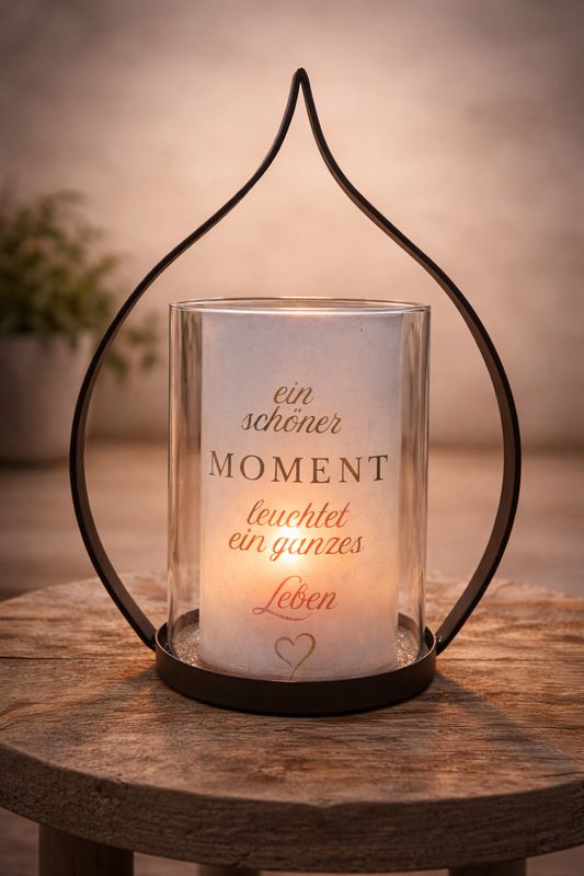 Windlicht ,,ein schöner Moment,,