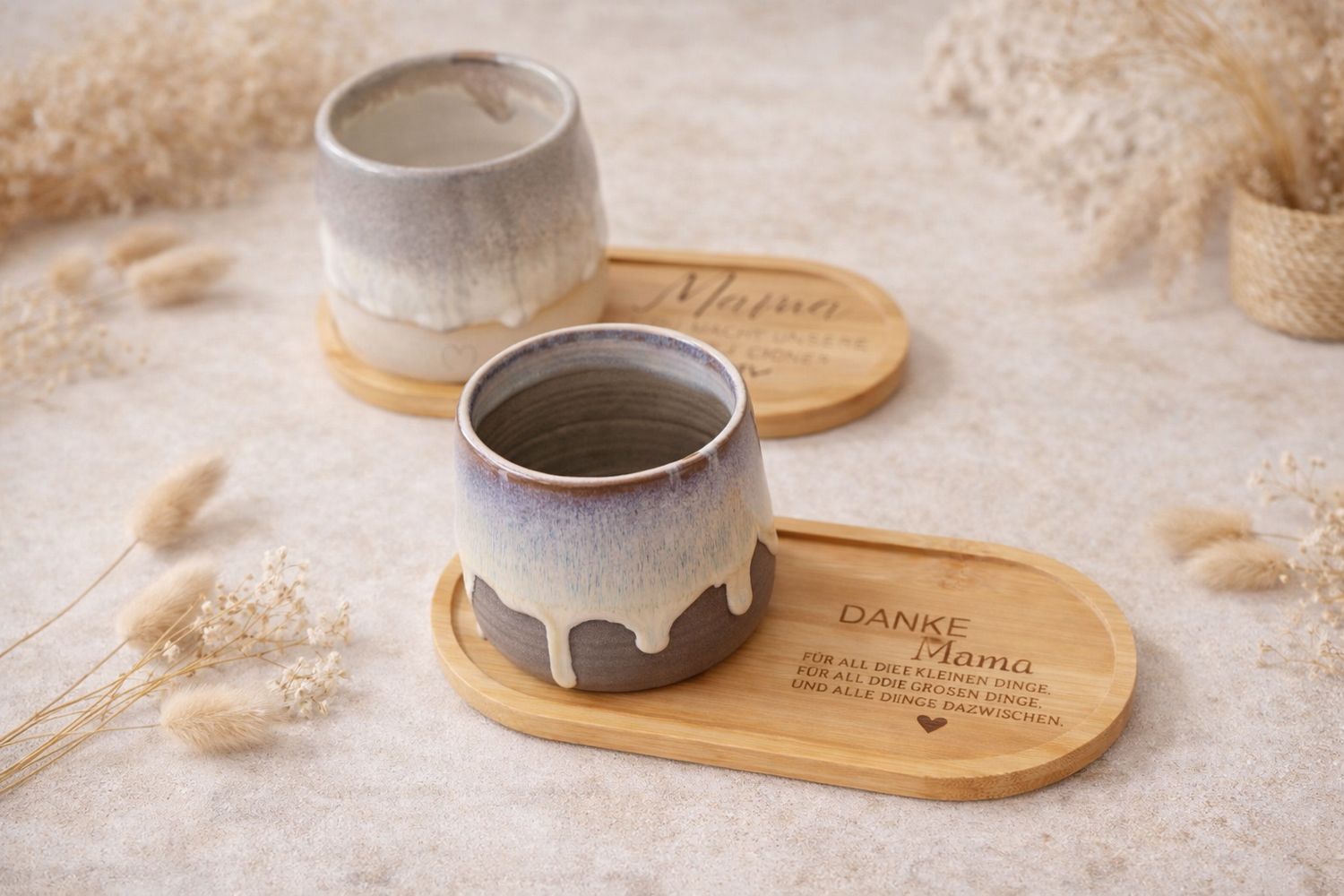 Muttertagsgeschenk mit handgemachter Tasse