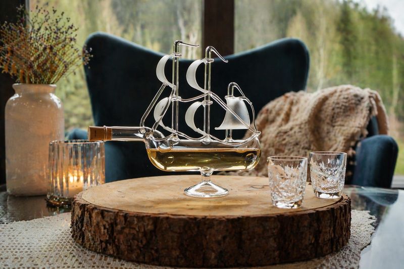 Schnapsflasche ,,Segelschiff,,