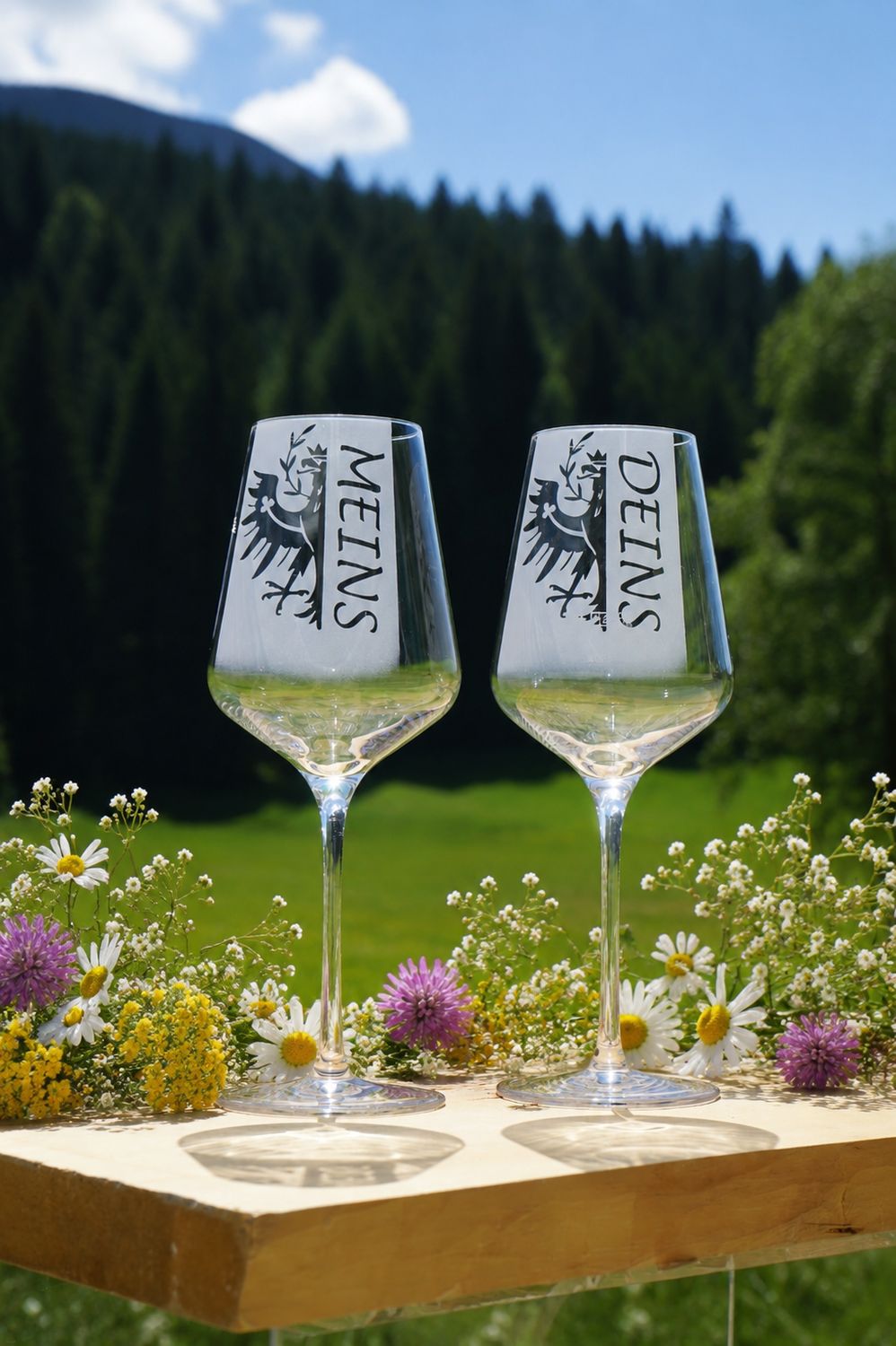 Weinglas-Set Meins&amp;Deins