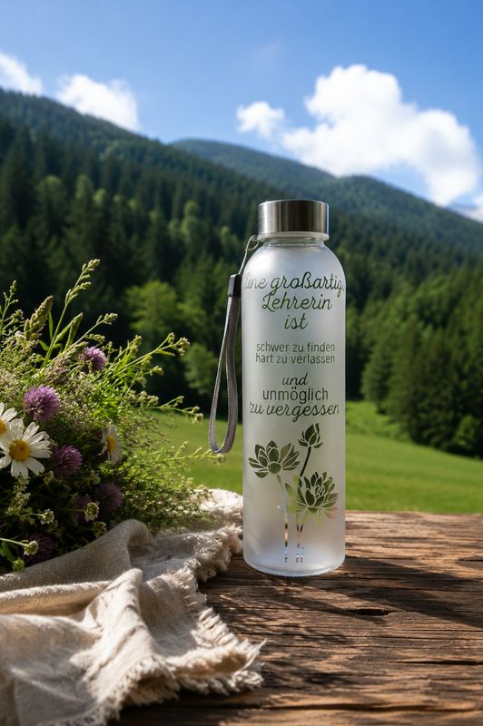 Trinkflasche ,,großartige Lehrerin,,