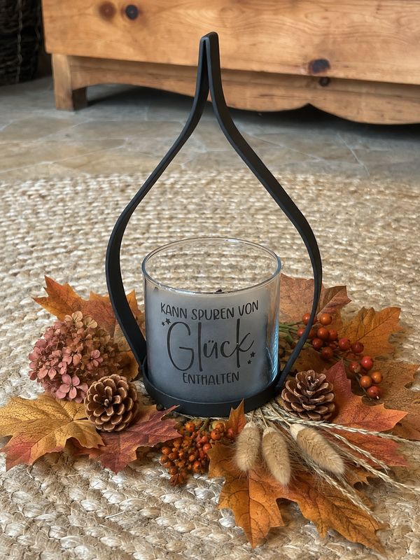 Windlicht ,,Glück,,