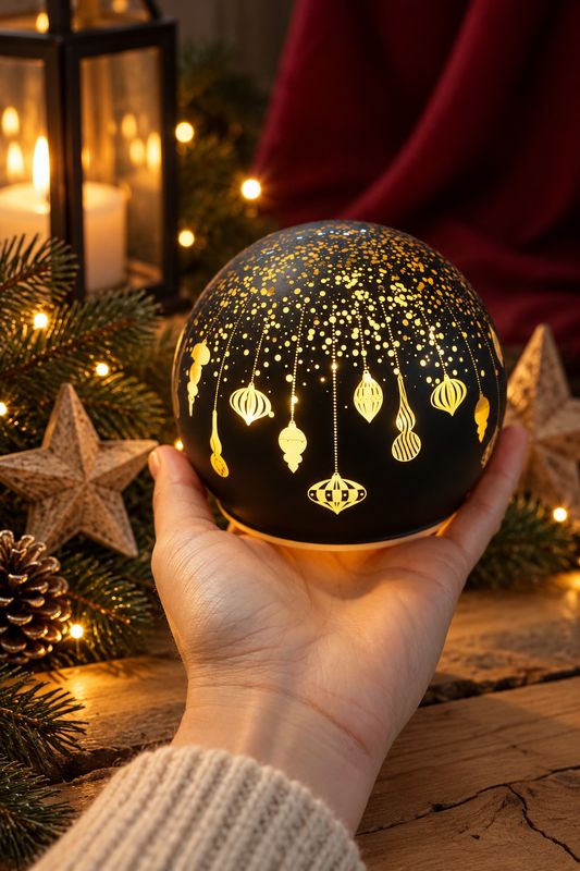 Lichterkugel ,,schwarz,,