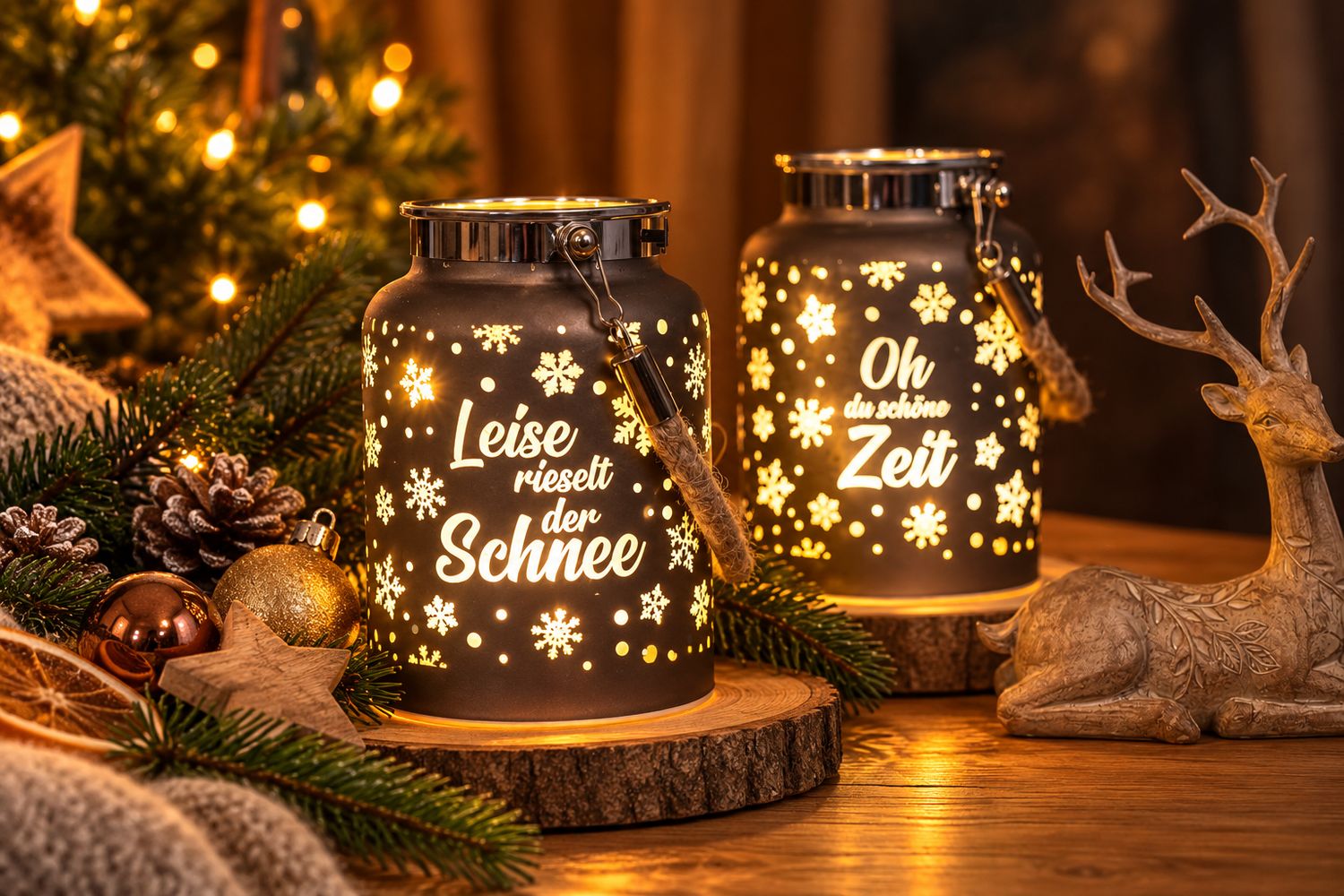 LED-Licht ,,leise rieselt der Schnee,,