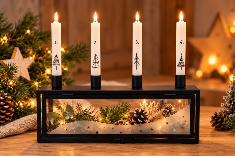 Adventskranz Metall ,,Sterne,,