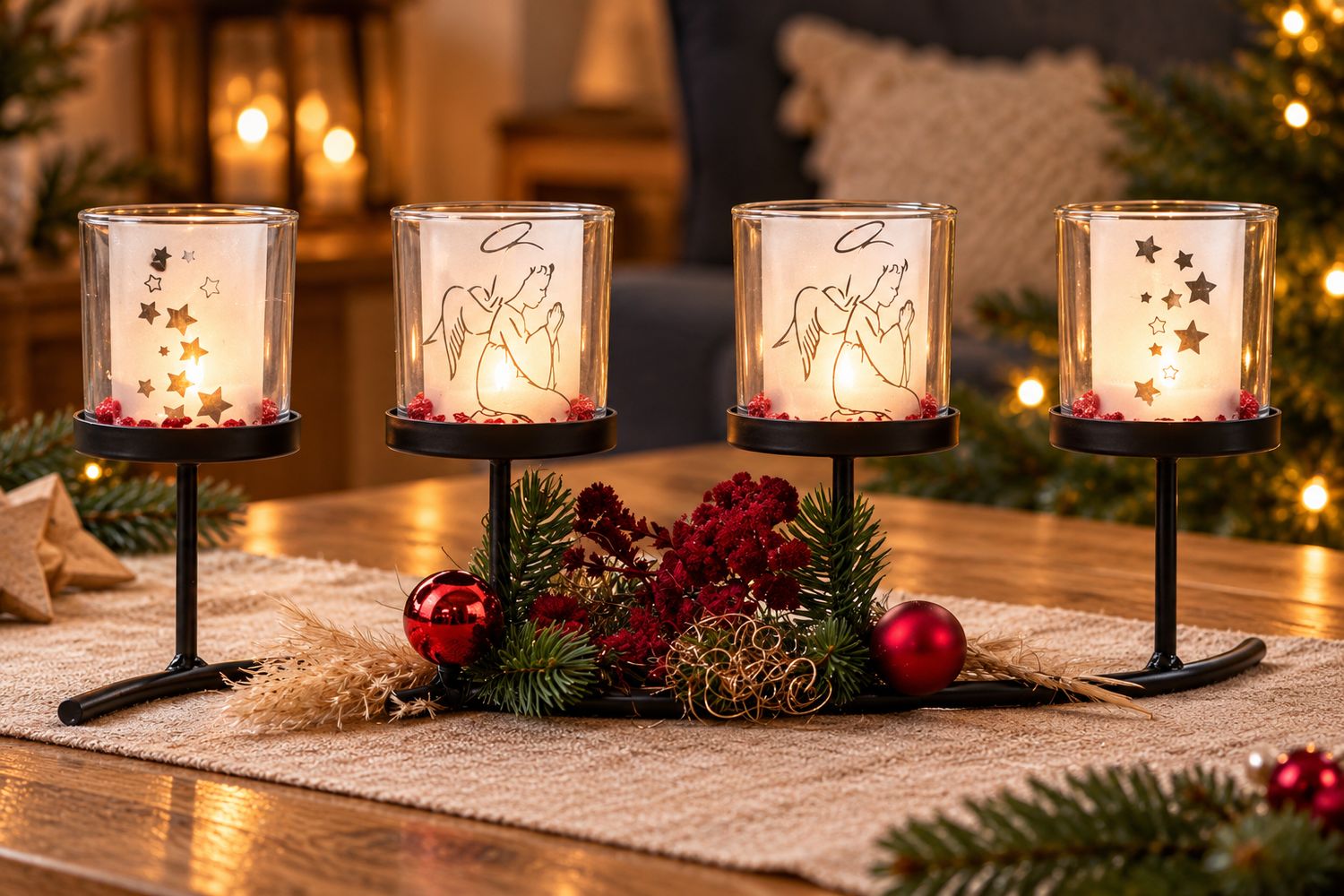 Adventskranz ,,klein,, Engel