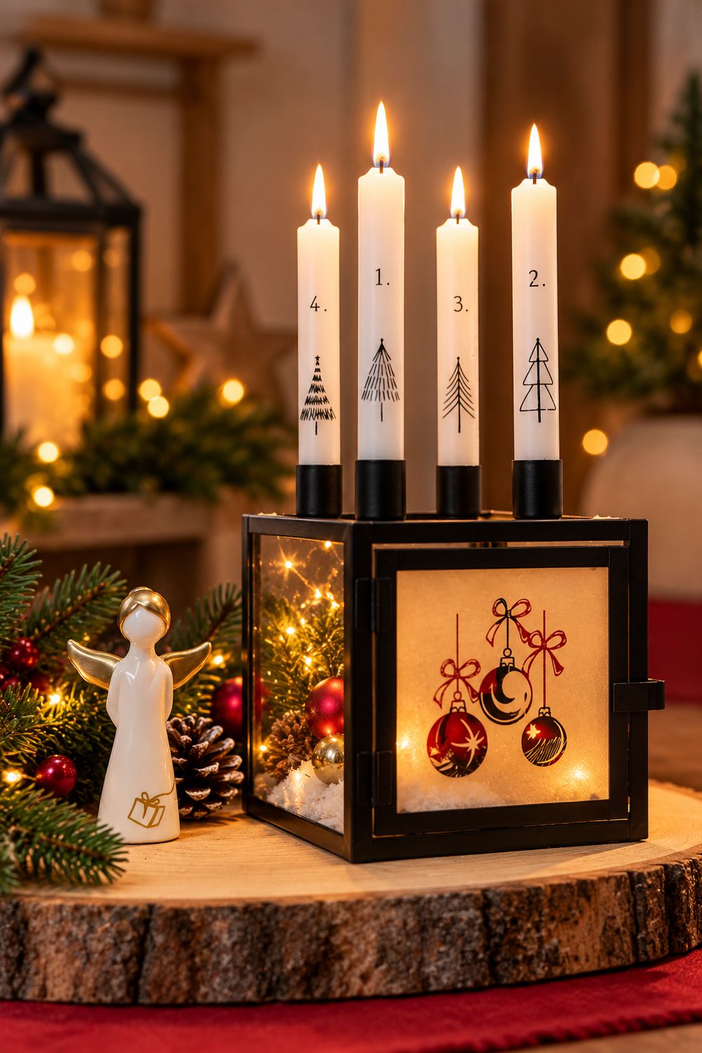 moderner Adventskranz