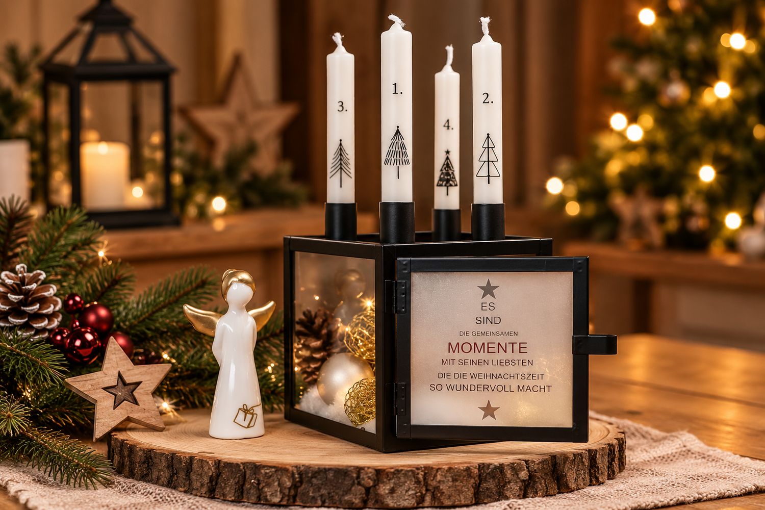 moderner Adventskranz