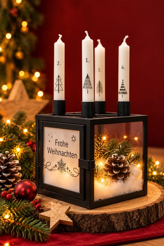 moderner Adventskranz