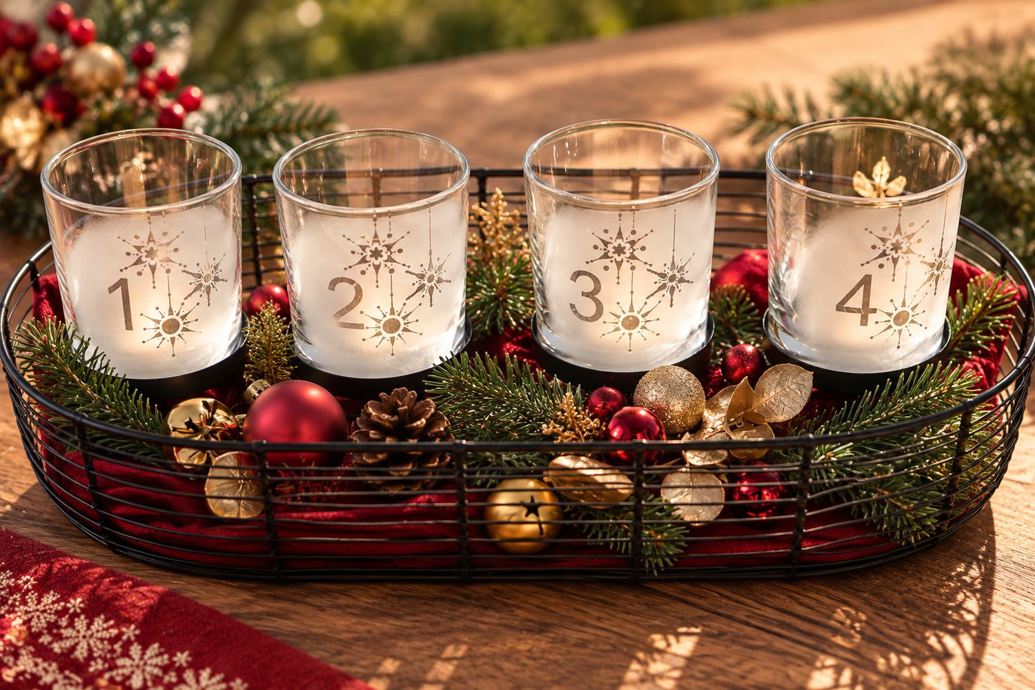Adventskranz ,,Schneeflocke,,
