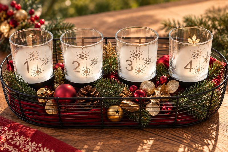 Adventskranz ,,Schneeflocke,,
