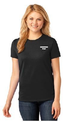 Ladies Cotton Tee Crew or V Neck
