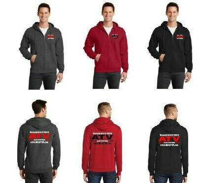 Mens Fleece Full-Zip Hooded Sweatshirt