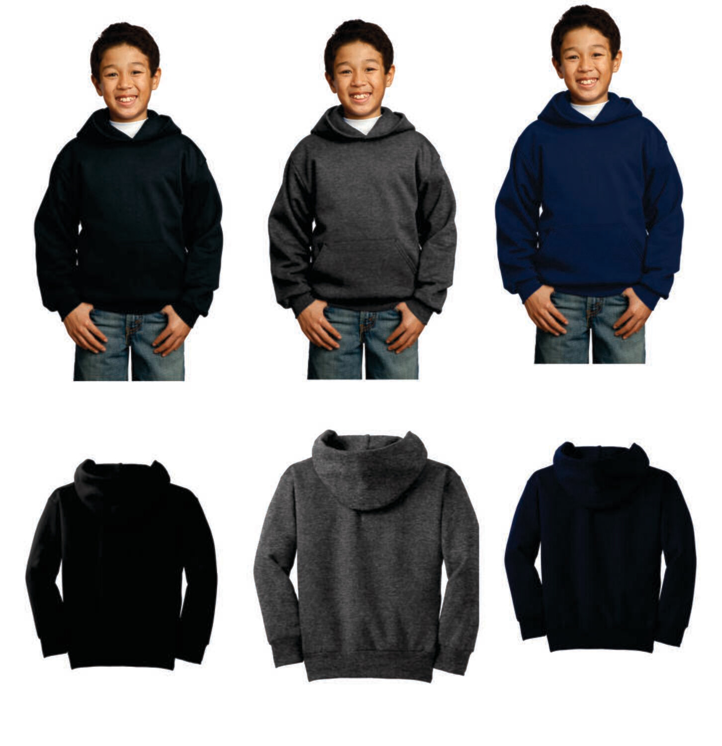 Youth Pullover Hooded Sweatshirt PC90YH