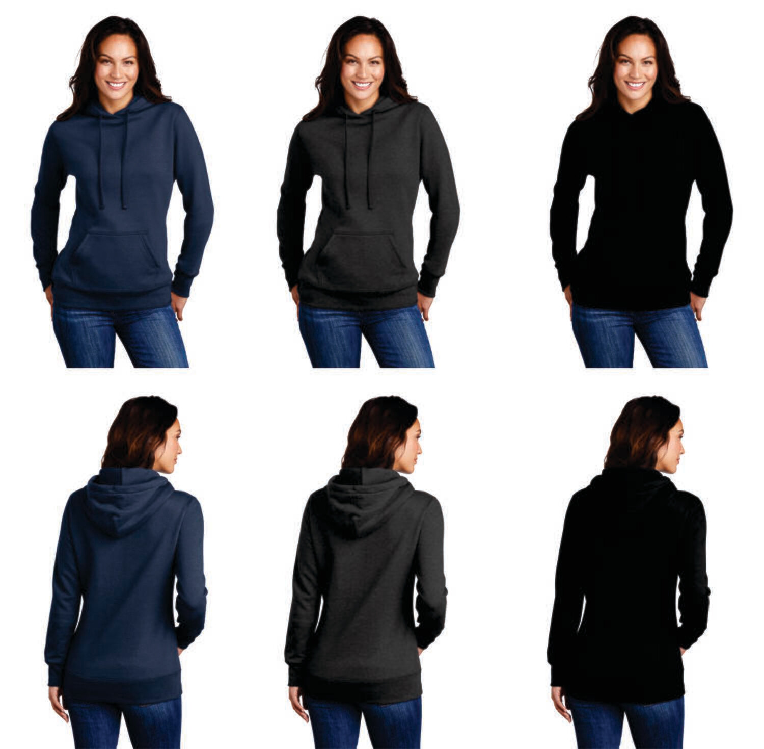 Ladies Pullover Hooded Sweatshirt LPC78H