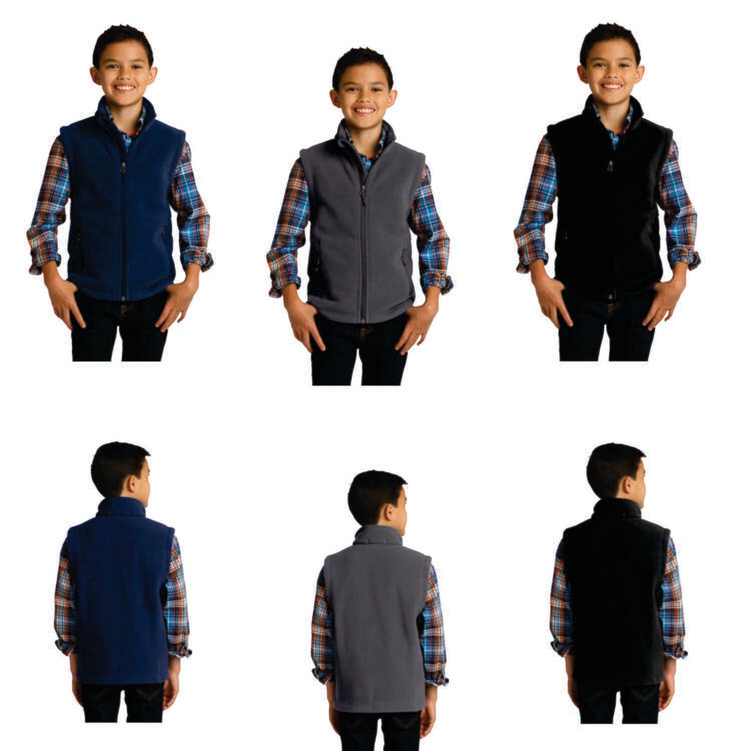 Youth Fleece Vest Y219