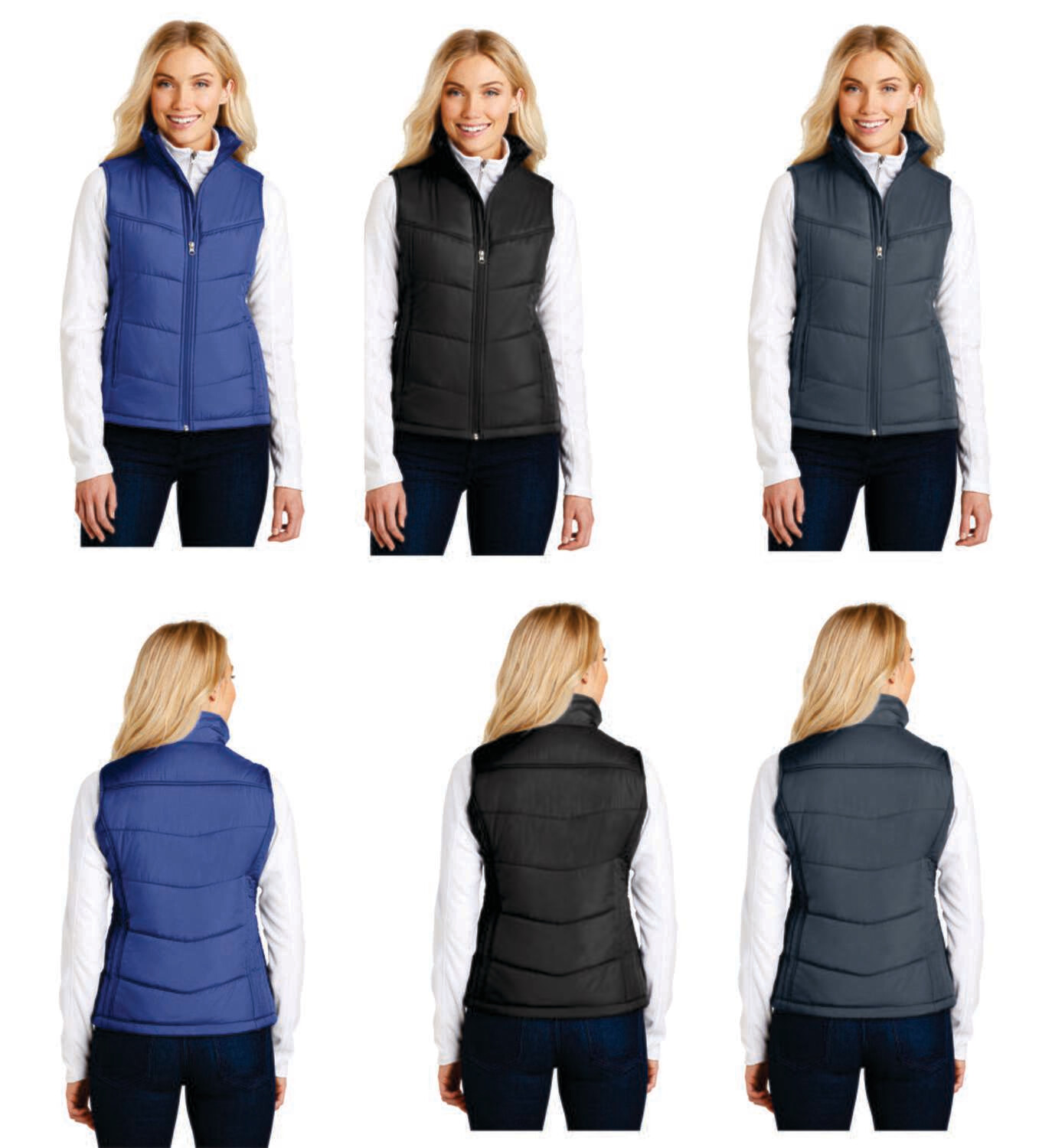 Ladies Puffy Vest L709