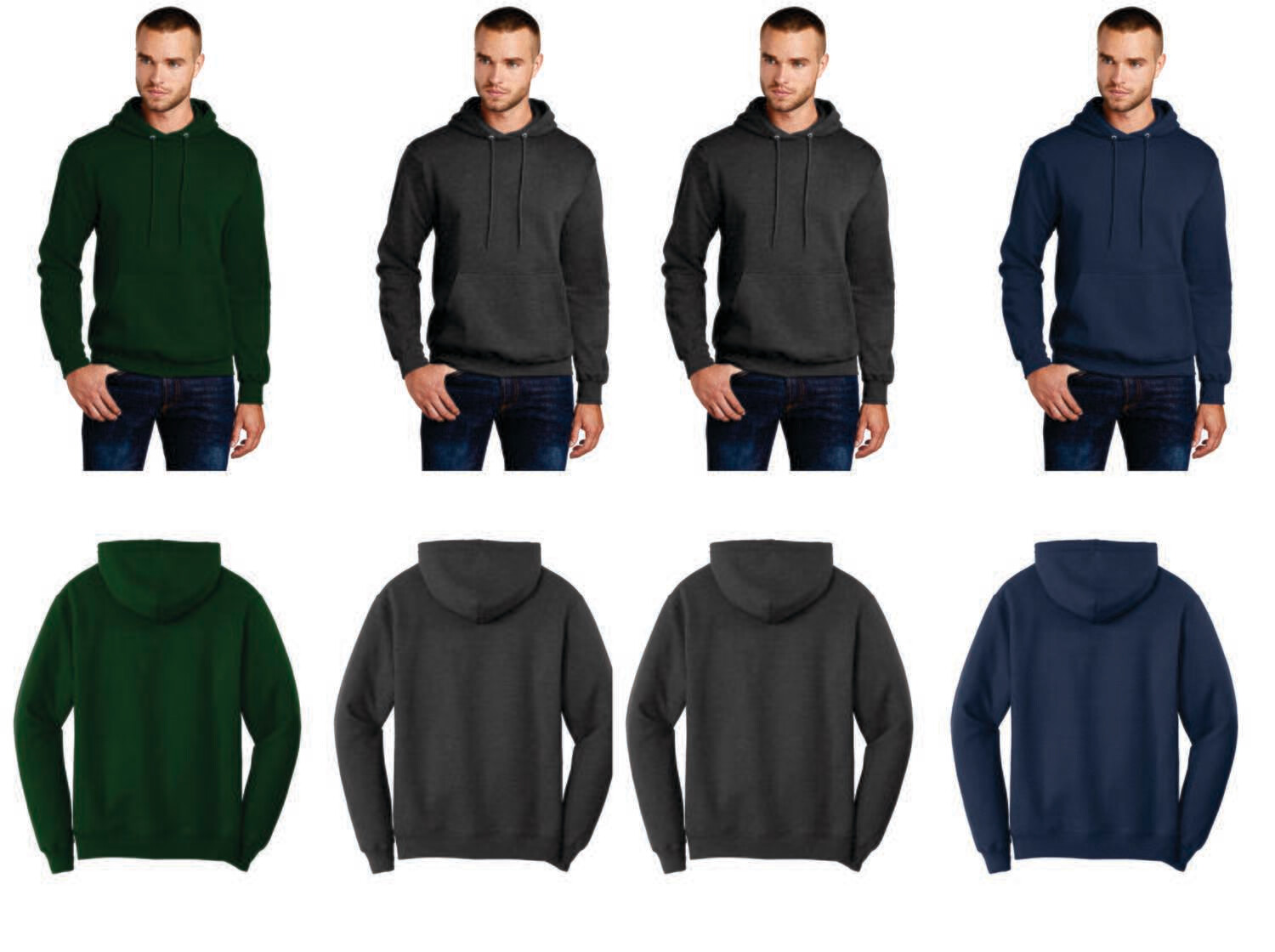 Mens Fleece Hooded Sweatshirt PC78H