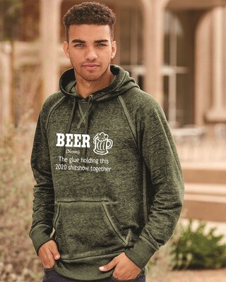 Unisex Vintage Zen Fleece Hooded Sweatshirt